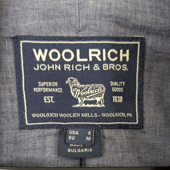 Woolrich John Rich & Bros Women's S Grey Wool Two Button Blazer 3/4 Sleeve - Picture 9 of 10